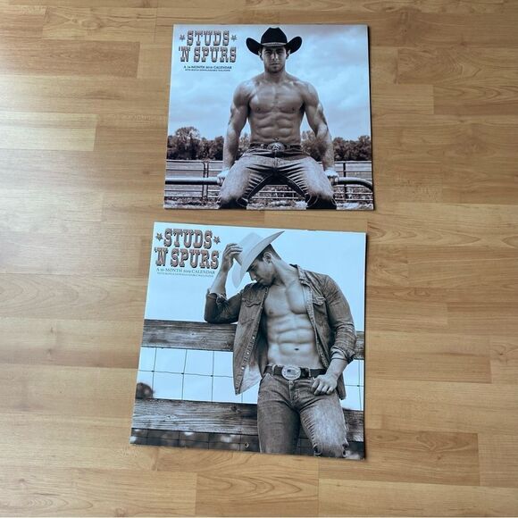 Two Western Cowboy Calendars Studs N Spurs 2018 2019 - Picture 2 of 8